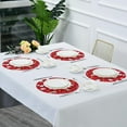 thumbnail image 5 of SKYSONIC Christmas Round Placemats for Dining Table Non-Slip Heat-Resistant Polyester Table Mats Set of 6 Washable Table Mats for Kitchen Dining Table Decoration, 5 of 5