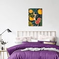 thumbnail image 4 of CozyNet Playful Arrangement Of Tropical Fruits, Bold Leaves & Colorful Botanical Patterns Wall Art Prints With Frame Canvas Perfect for Living Room & Bedroom, Ready to Hang, Wall Decor 16"x20"in, 4 of 4