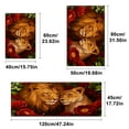 thumbnail image 3 of YIMEIS Lion Rose Valentine's Day Fall Kitchen Mats Set of 2,Xmas Winter Seasonal Farmhouse Home Seasonal Decorations Rugs for Floor - 16''*24'' and 17''*47'' in, 3 of 10