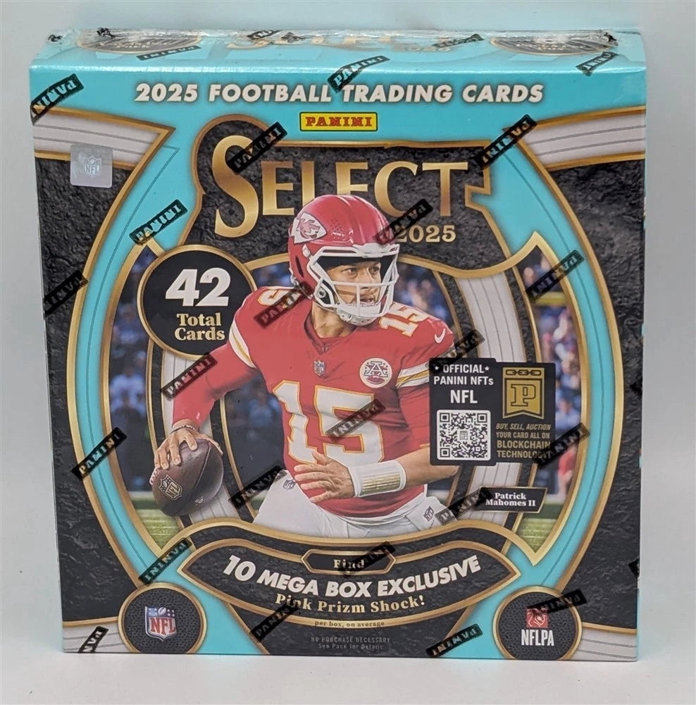 2025 Panini Select Football Trading Card Mega Box