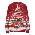 thumbnail image 5 of Aimik Hanes Christmas Shirts for Women Casual Pullover Tops Fashion Print Long Sleeve Crew Neck Basic Tee Shirts Fall Loose Light Weight Sweatshirts-Multicolor L, 5 of 5