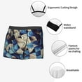 thumbnail image 6 of Balery Abstract Blue Squares Men's Boxer Briefs, Soft and Breathable Cotton Underwear with nylon Waistband-Medium, 6 of 9