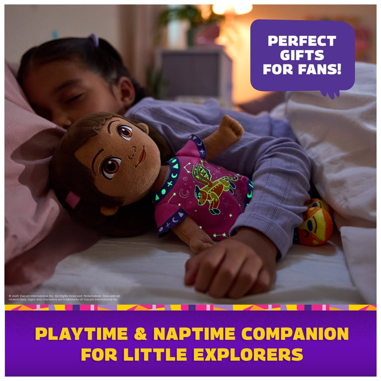 Dora the Explorer, Official Bedtime Dora Glow-in-the-Dark Plush