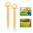 thumbnail image 2 of Daupanzees 11.73 inch Outdoor Tent Stakes Ultimate Ground Anchor Pegs, 4-Pack Heavy Duty Screw Style Plastic Ground Stakes, 2 of 7