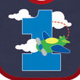 thumbnail image 4 of Inktastic 1st Birthday Airplane Pilot 1 Year Boys Boys Baby Bib, 4 of 4
