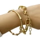 thumbnail image 1 of Eslabones De Cadena De Metal De Color Dorado, Brazalete Creativo De Bambú, Nueva Moda 2020, Brazalete Punk Para Mujer 2 Unids/Set Monstrate AP006529-01, 1 of 6