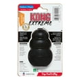 KONG Extreme UltraStrong Rubber Dog Toy, Medium, Black for Powerful