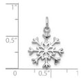 thumbnail image 3 of 14K White Gold Charm Pendant 21 mm 14 Snowflake, 3 of 3