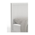 thumbnail image 3 of King Panel Bed - White Mahogany Solids & Veneers - Scalloped Headboard - Sturdy Bedroom Furniture, 3 of 6