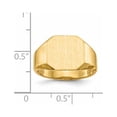 thumbnail image 5 of 14k 12.5x11.0mm Octagon Open Back Signet Ring RS339, 5 of 5