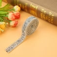 thumbnail image 1 of Rhinestone Ribbon,1yard 15mm Diamond Mesh Mesh Rhinestone Diamond Mesh Wrap Elevated Design, 1 of 11