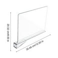 thumbnail image 2 of RUNROTOO 4Pcs Transparent Acrylic Shelf Dividers Nail Free Cabinet Partition for Home Use, 2 of 7