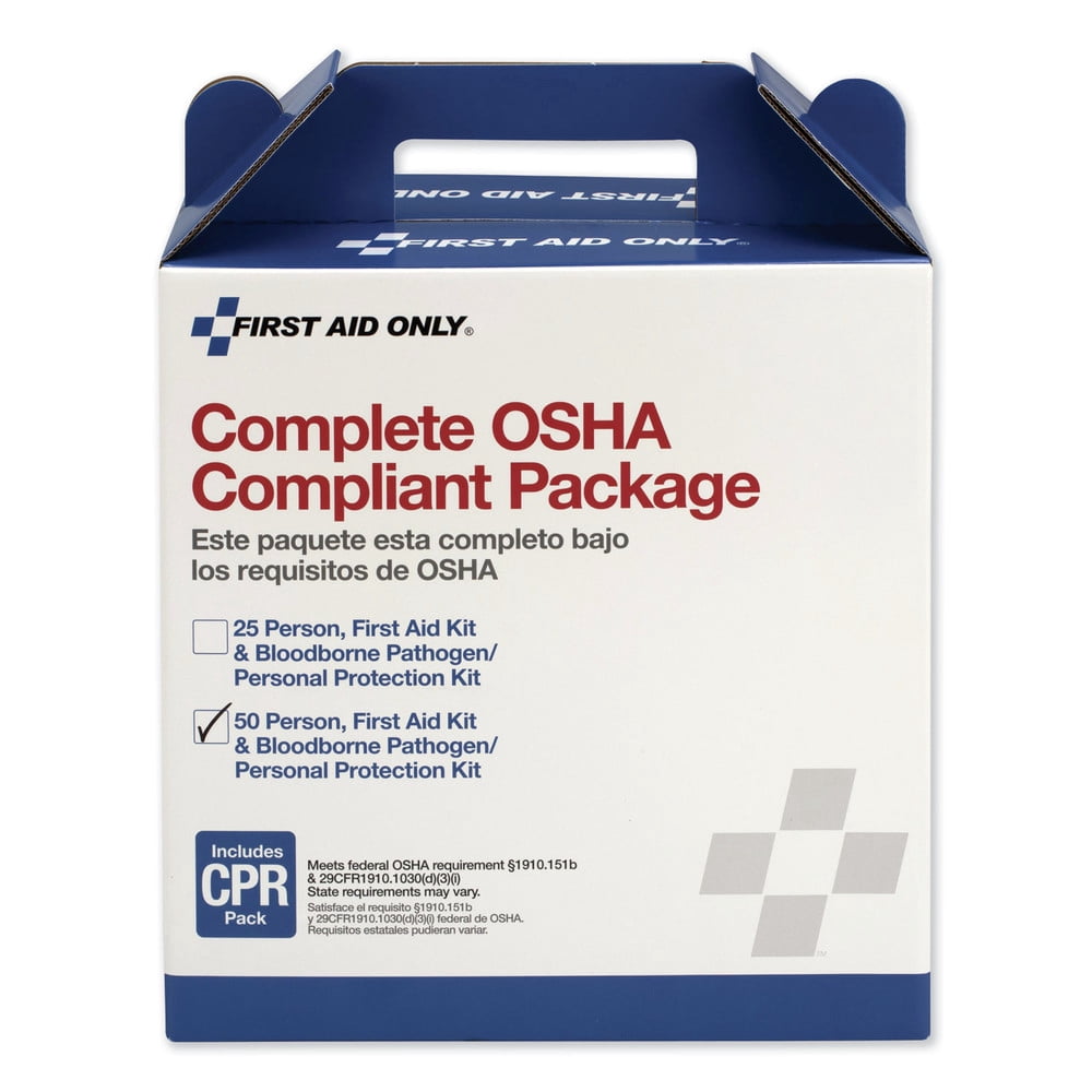 First Aid Only First Aid Kit for 50 People, 229-Pieces, ANSI/OSHA Compliant, Plastic Case -FAO228CP