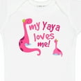 thumbnail image 4 of Inktastic My Yaya Loves Me Granddaughter Dinosaur Girls Baby Bodysuit, 4 of 5