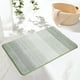 thumbnail image 4 of Alfombra de baño de microfibra de 24x16 pulgadas, alfombra de piso súper absorbente antideslizante, lavable a máquina, alfombra de baño gruesa ultra suave con acolchado de alta densidad para baño, 4 of 7