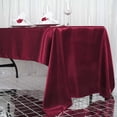 thumbnail image 2 of Efavormart 60x126" Rectangle BURGUNDY Wholesale SATIN Tablecloth Banquet Linen Wedding Party Restaurant Tablecloth, 2 of 9