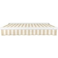 thumbnail image 4 of Awntech 12 Ft Key West Right Motorized Heavy Duty Patio Retractable Awning with Cassette (144in x 9.38in x 120in), Linen/White Stripe, 4 of 8
