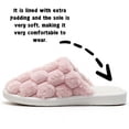 thumbnail image 3 of CHICVOMEY Slippers for Women Men Warm Memory Foam House Slippers Cozy Soft Lightweight Indoor House Shoes Fuzzy Slip-On Slippers, 3 of 7