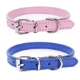 thumbnail image 1 of Collar de cuero para gatos de 2 piezas, el collar para mascotas es adecuado para perros y gatos, 1 of 5