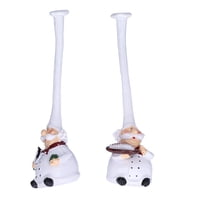 Small Resin Chef Figurine Sculpture Desktop Ornaments For Bedroom Kitchen Dining Room