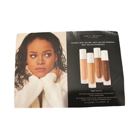 3x Fenty Beauty Rihanna Pro Filter Soft Matte Longwear Foundation Sample Car Set New