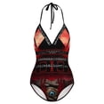 thumbnail image 5 of Tool Fear Inoculum Descending Women's Swimwear Strap One Piece Backless Tummy Control V Neck Swimsuit Summer Beach Vacation Bathing Suit, 5 of 7
