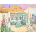 thumbnail image 2 of Stevens, Allayn 32x26 Black Ornate Wood Framed with Double Matting Museum Art Print Titled - Desert Villa, 2 of 4