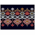 thumbnail image 2 of Area Rugs Indoor Non-Slip Rectangle Rug 5x7 Ft Aztec Geometric Pattern Tribal Vintage Rug Rubber Backing Floor Mats Non Shedding Home Decor Carpet for Entryway Living Room, 2 of 8