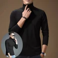 thumbnail image 4 of Playera Larga Delgada Hombre Caballero Cuello Tortuga Camisa, 4 of 8