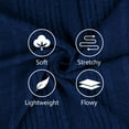 thumbnail image 3 of SHIBEVER Long Sleeve Shirts for Women Fall Womens Tops Crew Neck Lightweight Long Sleeve Tops for Women Dark Blue XL, 3 of 8