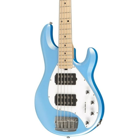 Ernie Ball Music Man Stingray 5 HH 5-String Electric Bass Sky Blue Maple Fretboard