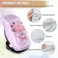 thumbnail image 6 of KUIFORTI Car Seat Protector for Child Car Seat, Cute Axolotl Car Seat Sun Cover for Baby, Pink Strawberry Car Seats Heat Protector Keeps Your Toddler Baby Seat at a Cool Temperature, 6 of 7