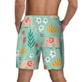 thumbnail image 4 of Gaeub Elephant and Flowers Mens Swim Trunks Stretch Beach Shorts Quick Dry for Men Swim Shorts Swimwear with Pockets- X-Large, 4 of 9