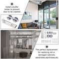 thumbnail image 2 of OULII Silver Zinc Alloy Door Track Roller for Sliding Barn Door Guide with Prevent Excessive Sliding 1Pc, 2 of 8