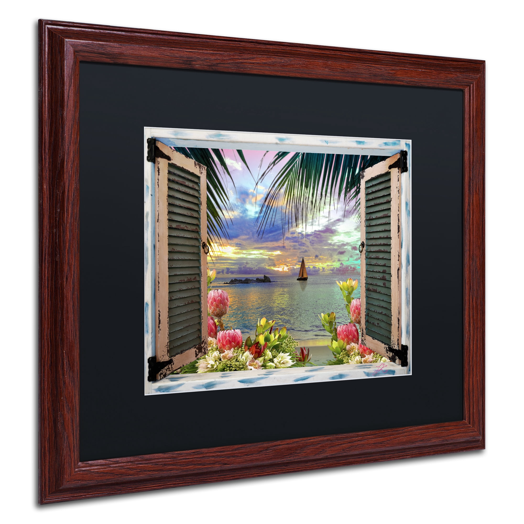 Trademark Art Landscape Framed Art Print, by Leo Kelly