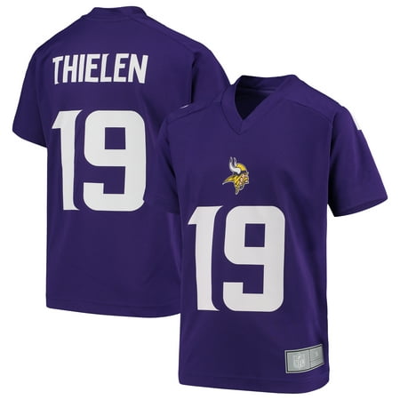 Adam Thielen Minnesota Vikings Youth Player Name & Number V-Neck Top -