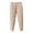 Khaki, variant on HAiming Toddler Baby Boy Girl Basic Quilted Pants Winter Warm Fleece Elastic Waist Sweatpants Comfy Trousers Homewear