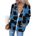 thumbnail image 2 of Chandail en Molleton Chat Citrouille Chandail Col Rond Halloween pour Femmes Manches Longues Décontracté Ample, 2 of 7