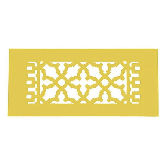 Reggio Registers 612-Ah Scroll Series 4" X 10" Grille - Gold