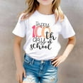 thumbnail image 2 of Little Kid Children's Printed Round Neck Short Sleeved T Shirt For Boys And Girls Long Sleeve Toddler 2 Cute Toddler Shirts Girls 2t Undershirt Oleander Size 16 Birthday Girl 4t 4-5 Years White, 2 of 4