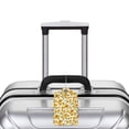 thumbnail image 3 of Rocae Classical Cute Sunflower for Leather Luggage Baggage Tags ID Label Privacy Cover ID Label with Stainless Steel Loop and Address Card, 3 of 5