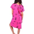 thumbnail image 3 of INGEAR Fish Graphic Cotton Casual Beach Dress Summer Plus Size Fashion Cover Up, 3 of 3