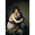thumbnail image 3 of Le Brun, Elisabeth Vigee 14x18 Black Modern Framed Museum Art Print Titled - Madame Vigee Le Brun and Her Daughter, 3 of 5