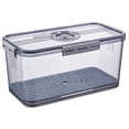 thumbnail image 1 of Caja de Pan Sellada, Contenedor de Almacenamiento de Alimentos de Alimenticio con Temporizador de , Cestas para Pan, Verduras y Frutas., 1 of 5