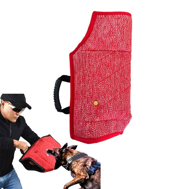 BELOVING Dog Training Arm Sleeve Puppy Biting Training Equipment Tugging Toy Training Red