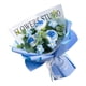 thumbnail image 2 of Ramo de flores artificiales de ganchillo, ramo de punto hecho a mano, flores falsas terminadas Azul degradado, 2 of 9