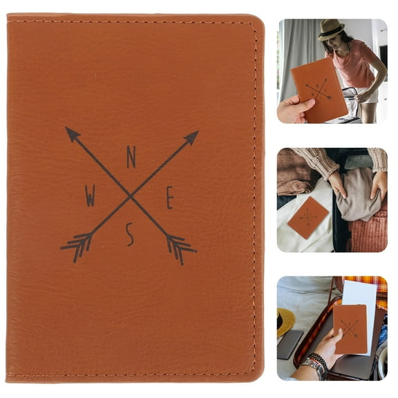 LULULION Green PU Passport Holder Wallet for Men Travel Credit Card Organizer