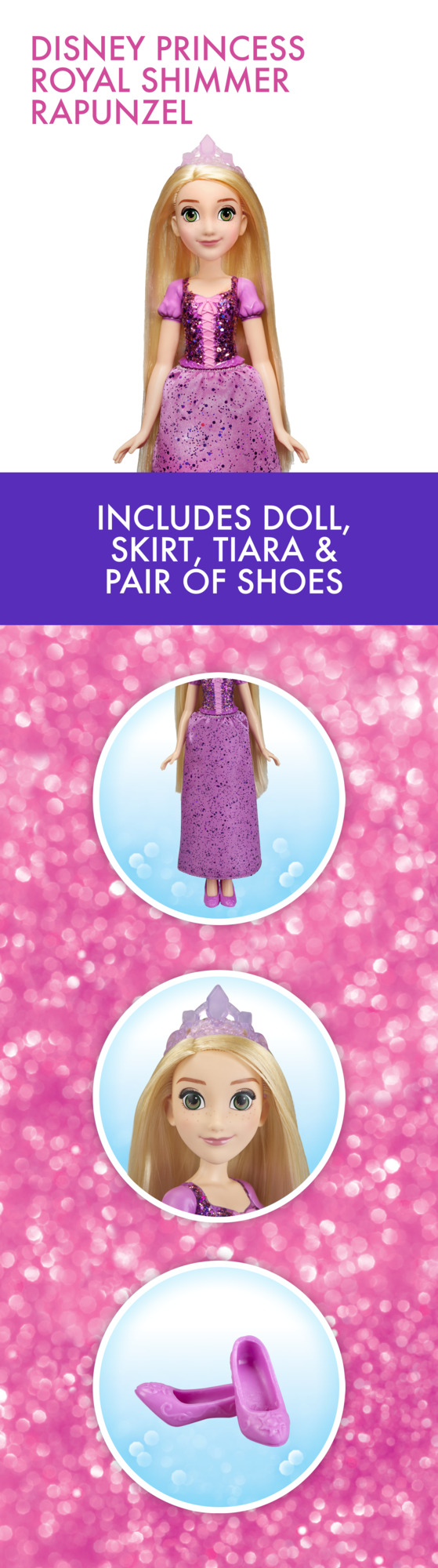 disney princess royal shimmer rapunzel doll