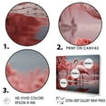thumbnail image 3 of Designart "Pink Flamingo Paradise Elegance I" Animals Flamingo Floater Framed Canvas Wall Art, 3 of 5