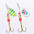 thumbnail image 4 of 10Pcs Fishing Metal Spinner Lures Hard Metal Spinner Bait Kit With A Plastic Box, 4 of 8